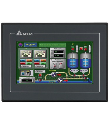 Pantalla táctil 7" Delta DOP-107BV HMI con 2 puertos