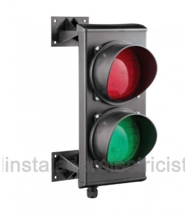 Semáforo 2 luces con cuadro de control