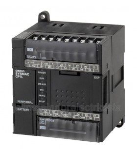 CPU de PLC Omron CP1L, 12 (dc) entradas tipo dc, 8 (transistor) salidas tipo Transistor, comunicación USB