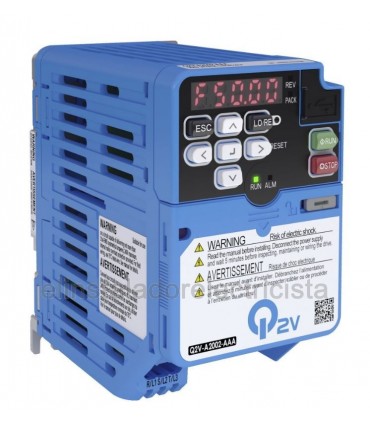 Variador de frecuencia Omron serie Q2V, 0.18kW, 200V, 3 fases, 1.2A