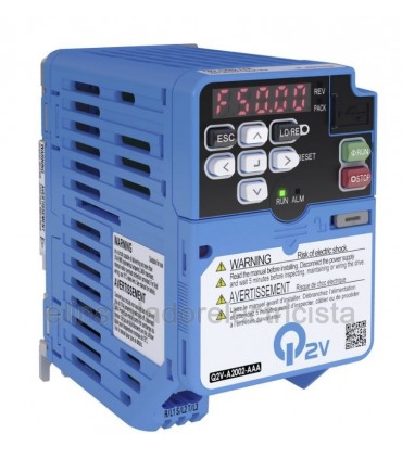 Q2V-A2002-AAA variador Omron 200V, ND 1.9A 0.25kW / HD 1.6A 0.25kW