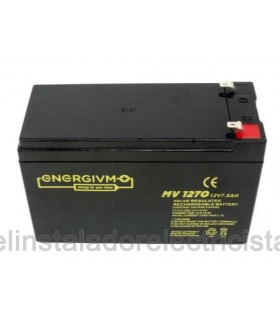 Batería recargable 12V, 7Ah de notable capacidad eléctrica