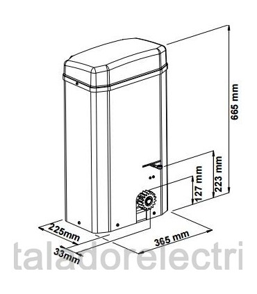 Kit Motor corredera industrial TOM 4000/5000K 400V.