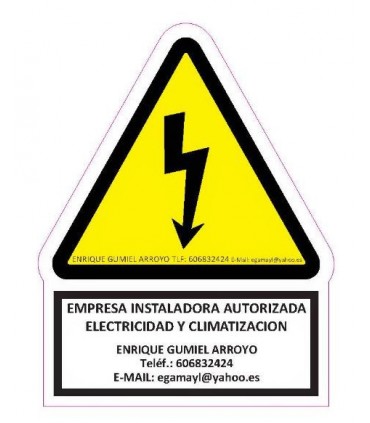 Señaletica personalizada para SGI de Riesgo eléctrico