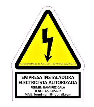 Señaletica personalizada para SGI de Riesgo eléctrico