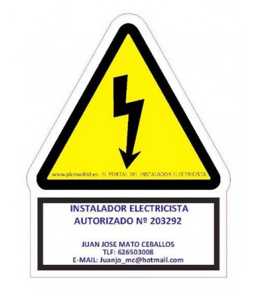 Señaletica personalizada para SGI de Riesgo eléctrico