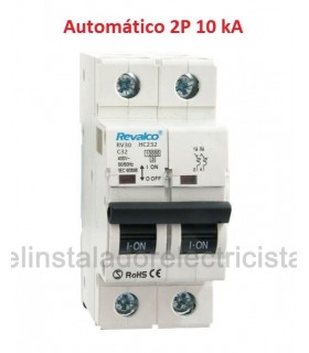 Magnetotérmico 2P 32A 10kA curva C Revalco