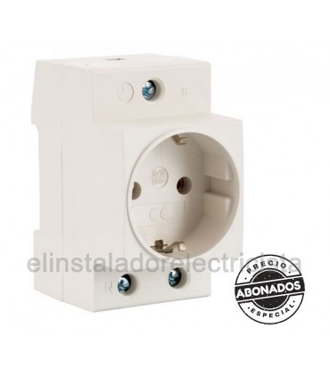 Base de enchufe modular carril Din para cuadro modular