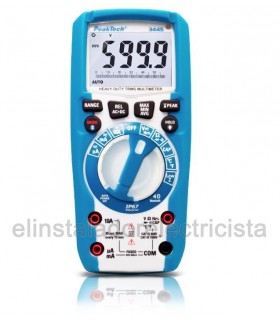 Multímetro Digital 6000 cuentas TRMS, IP67, BT Peacktech 3445