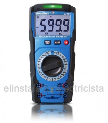 Multímetro digital True RMS ~ Man. Range ~600V Peaktech 3349