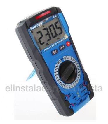 Multímetro digital True RMS ~ Man. Range ~600V Peaktech 3349