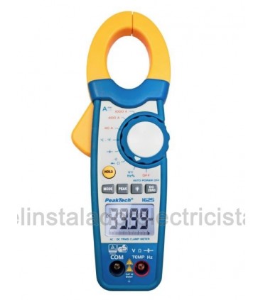 Pinza Amperimétrica TrueRMS 1000A AC/DC Peaktech 1625