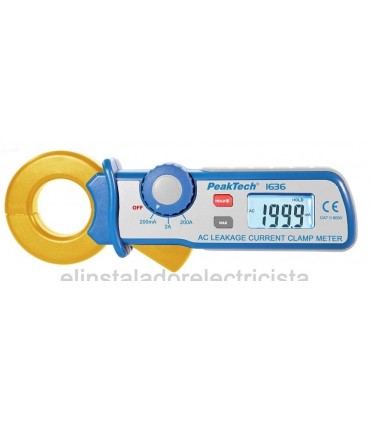 Pinza corrientes de fuga AC resolución de 100 μA  Peaktech1636