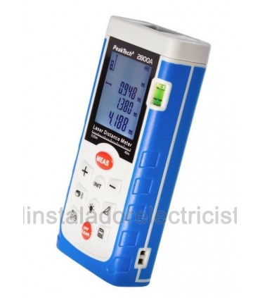 Medidor de distancia láser de hasta 40m Peaktech 2800A