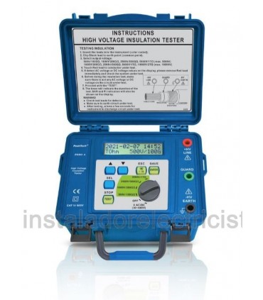 Medidor de aislamiento 500V ... 5KV/1TΩ Peaktech 2680