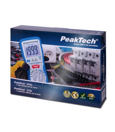 Comprobador de diferenciales RCD tester Peaktech 2710