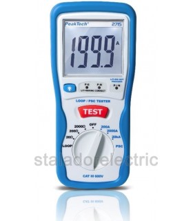 Medidor de impedancia LOOP Digital/ bucle PSC Peaktech 2715