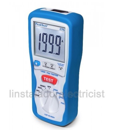 Medidor de impedancia LOOP Digital/ bucle PSC Peaktech 2715