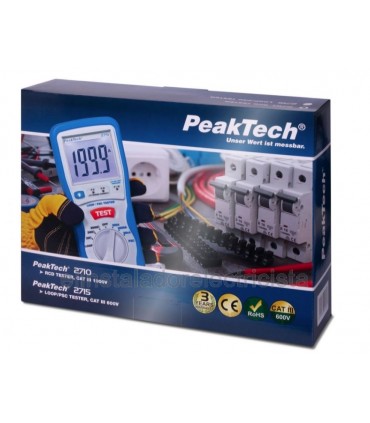 Medidor de impedancia LOOP Digital/ bucle PSC Peaktech 2715