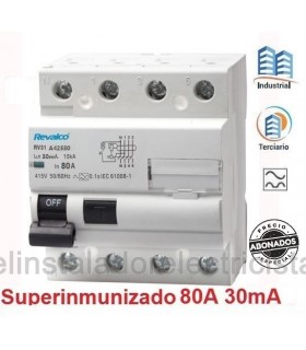 Superinmunizado 80A 30mA 4 Polos 10KA