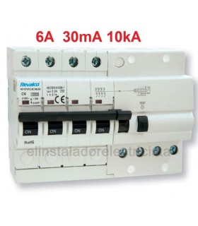 Automático 4P 6A 10kA con Diferencial Incorporado (Vigi)