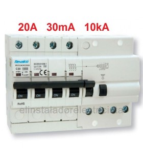 Automático 4P 20A con Diferencial Incorporado (Vigi)