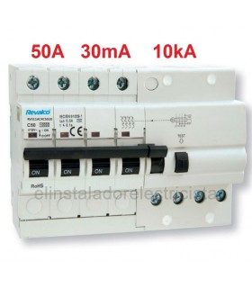 Automático 4P 50A 10kA con Diferencial Incorporado (Vigi)