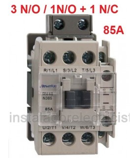 Contactor tripolar 85A, 1NO+1NC a 230Vac