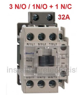 Contactor tripolar 32A, 1NO+1NC a 230Vac