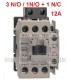 Contactor tripolar 12A, 1NO+1NC a 230Vac