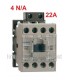 Contactor 4P, 22A, 4 N/O a 230Vac