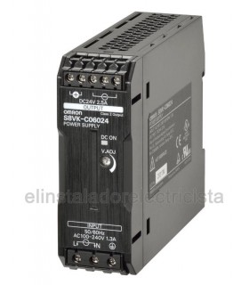 S8VK-C06024 Fuente de alimentación 60W/24V/2.5A carril DIN LITE