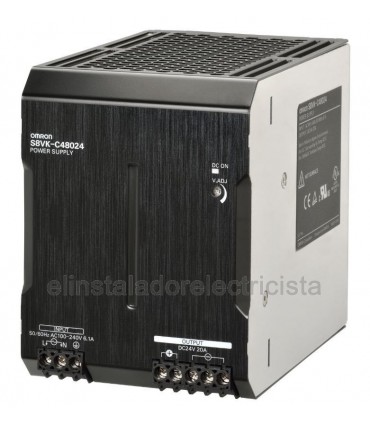 S8VK-C48024 Fuente de alimentación 480W/24V/20A carril DIN LITE