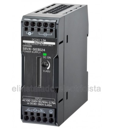 S8VK-S03024 Fuente de alimentación 30W/24V/1.3A carril DIN Push-in+