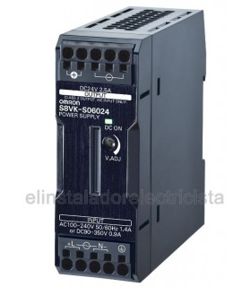 S8VK-S06024 Fuente de alimentación 60W/24V/2.5A carril DIN Push-in+