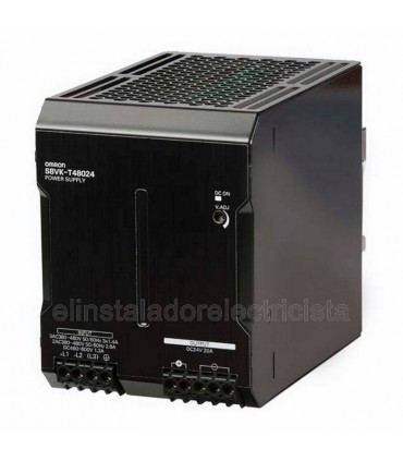 S8VK-T48024 Fuente alimentación trifásica 480W/20A/24V carril DIN