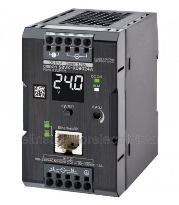 S8VK-X09024A-EIP Fuente alimentación 90W, 24Vcc, 3.75A, Ethernet IP