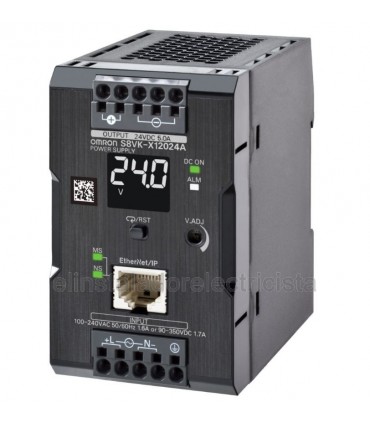 S8VK-X12024A-EIP Fuente alimentación 120W, 24Vcc, 5A, display, Ethernet