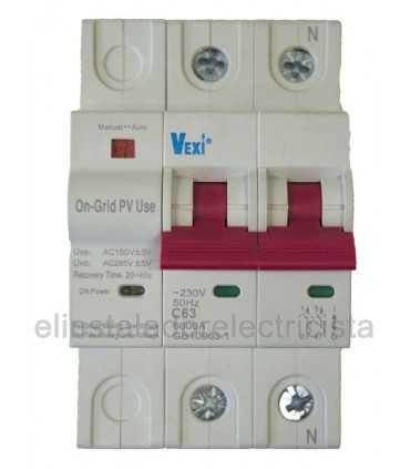 Limitador de sobretensión permanente rearmable 63A