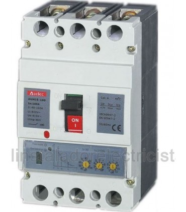 Interruptor en caja Moldeada 3P, 100A con regulación