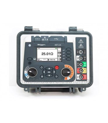 DET2/3 Medidor de tierras, de 0.001 Ohm hasta 20 kOhm Megger