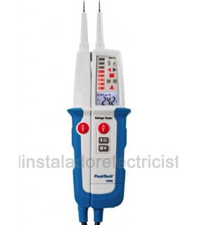 Medidor de Voltaje AC/DC, test RCD, display dual 1096
