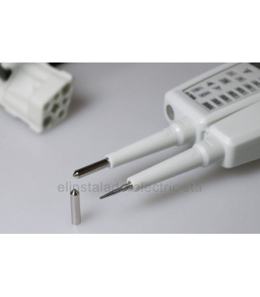 Medidor de Voltaje AC/DC, test RCD, display dual 1096