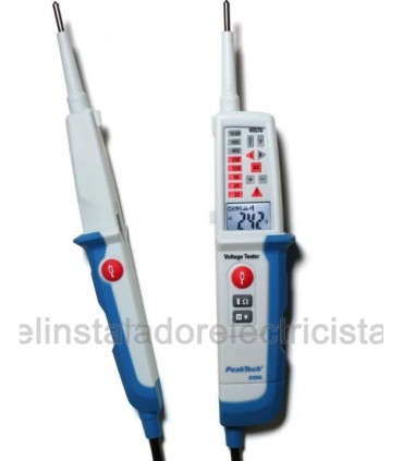 Medidor de Voltaje AC/DC, test RCD, display dual 1096