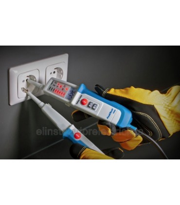 Medidor de Voltaje AC/DC, test RCD, display dual 1096