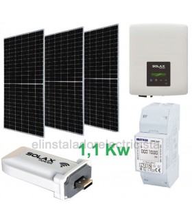 Kit Fotovoltáico de Autoconsumo monofásico 1,1kW