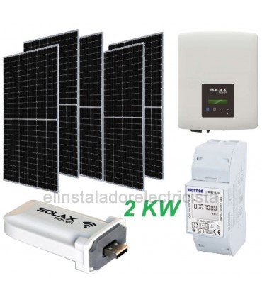 Kit Fotovoltáico de Autoconsumo monofásico 2kW