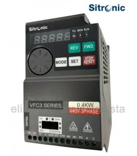 Variador de frecuencia 0,4kW. 0,5cv. 3x400V