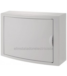 Caja de automáticos de superficie 14 elementos con puerta blanca