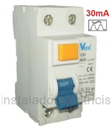 Diferencial Superinmunizado Clase "A" 40A 2 polos 30mA
